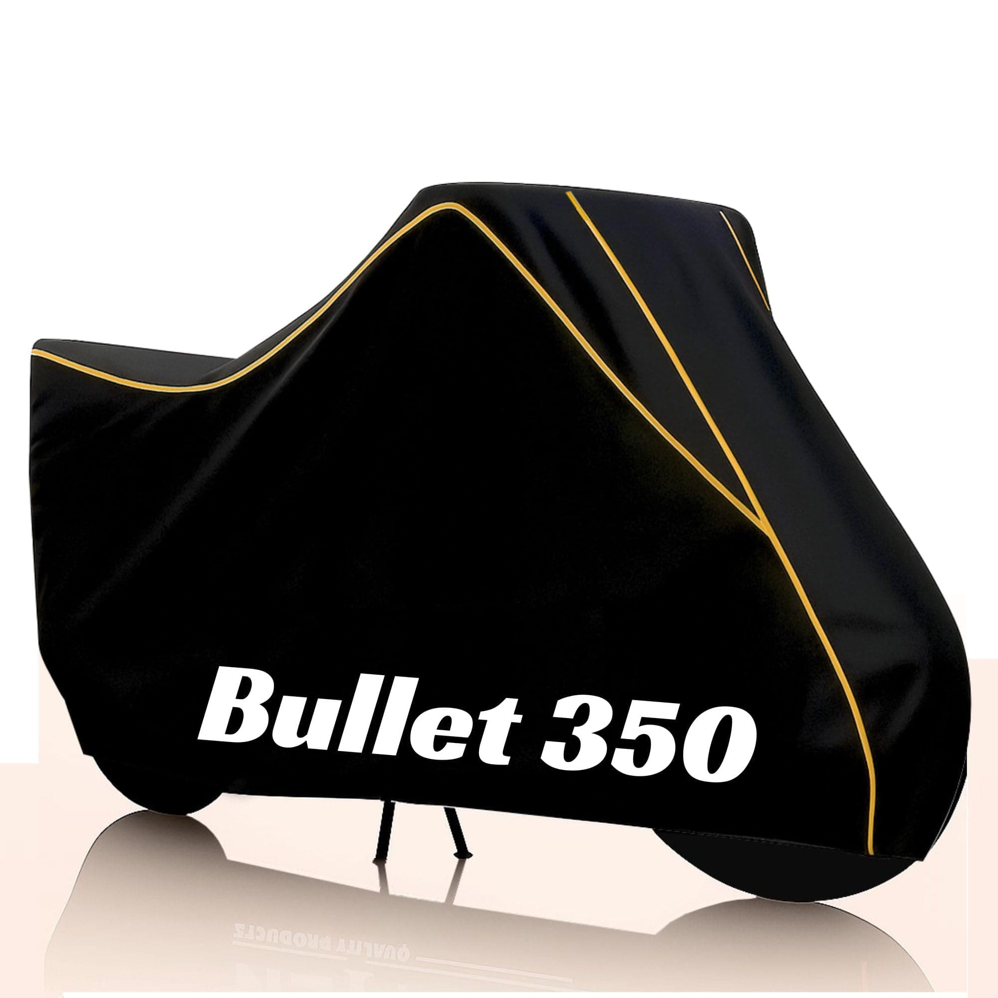 Kayme Bullet Water Resistance Bike Cover Heavy Duty Premium Taffeta Motorcycle Cover | UV Protection, Dustproof, All Weather, Scratchproof, Two Wheeler Body Cover with Elastic Bottom (Black Yellow)