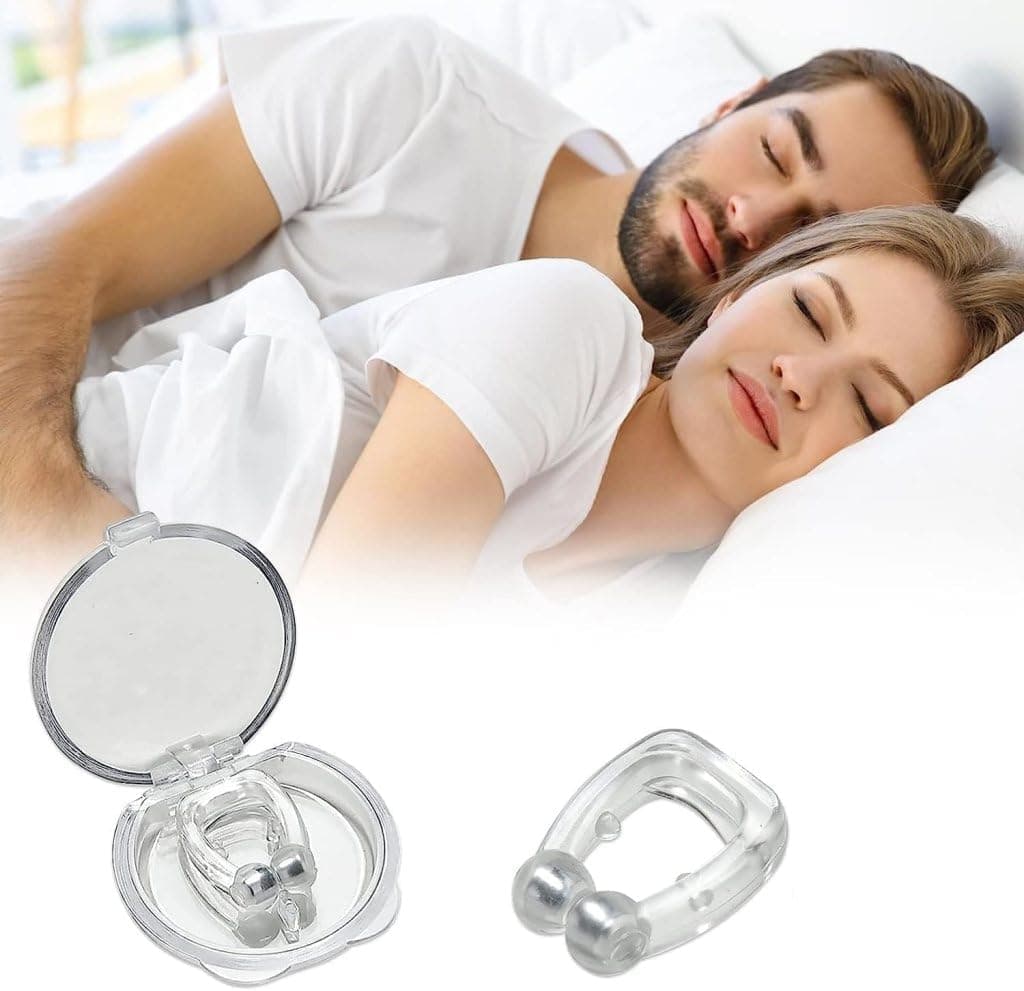 Snoring Stopper for Men Nose Clip Anti Snoring Devices for Women, Silicone Magnetic Anti Snoring Nose Clip nore Free Nose Clip, Snoring Stopper Better Sleep