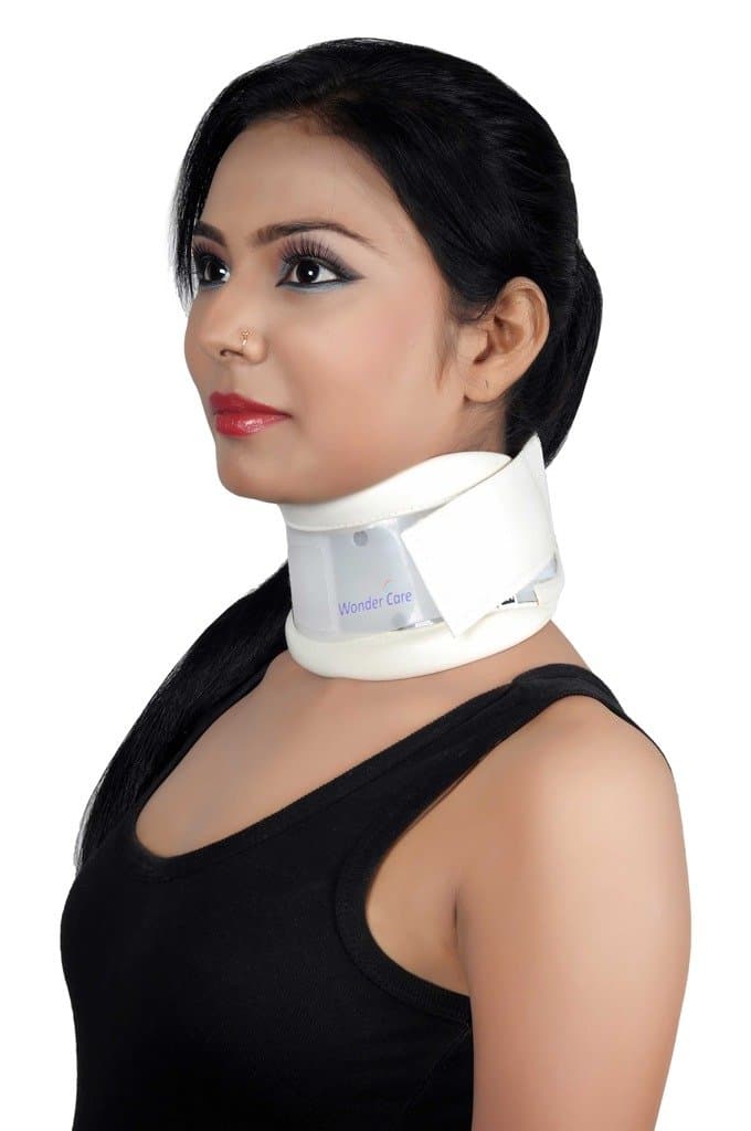 Wonder Care Hard Cervical Collar Neck Support Brace for Neck Pain, Collar used for supporting, immobilizing or adjusting the neck in the flexion, Hard Cervical Neck Brace Reduce Neck Pain Size-S