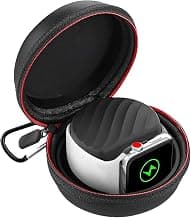 M.G.R.J Portable Carrying Hard iWatch Storage Box Case Cover Compatible for Apple Watch Ultra 3, Ultra 2, Ultra, SE3, SE2, SE, Series 9 8 7 6 5 4 3 2 1 (49/45/44/42/41/40/38mm) (Black)