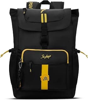 Skybags Yellove 15.6" Compatible Laptop Backpack 21L | 1 Compartment with Quick-Access Front Pocket & Rain Cover | Tablet Sleeve & Side Pocket | CSK Collage & Travel Backpack for Men & Women