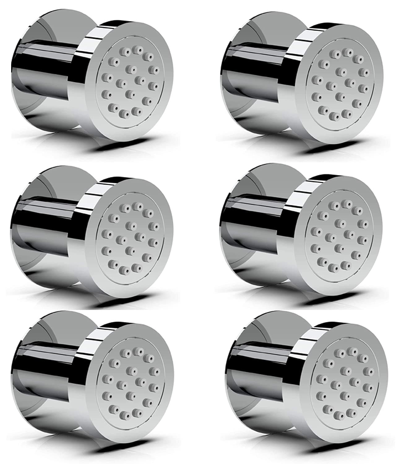 THOISEWELT® Home Improvement Bathroom Over Head Wall Mounted Brass Material Body Jet Shower Made In India - (Round - 6)