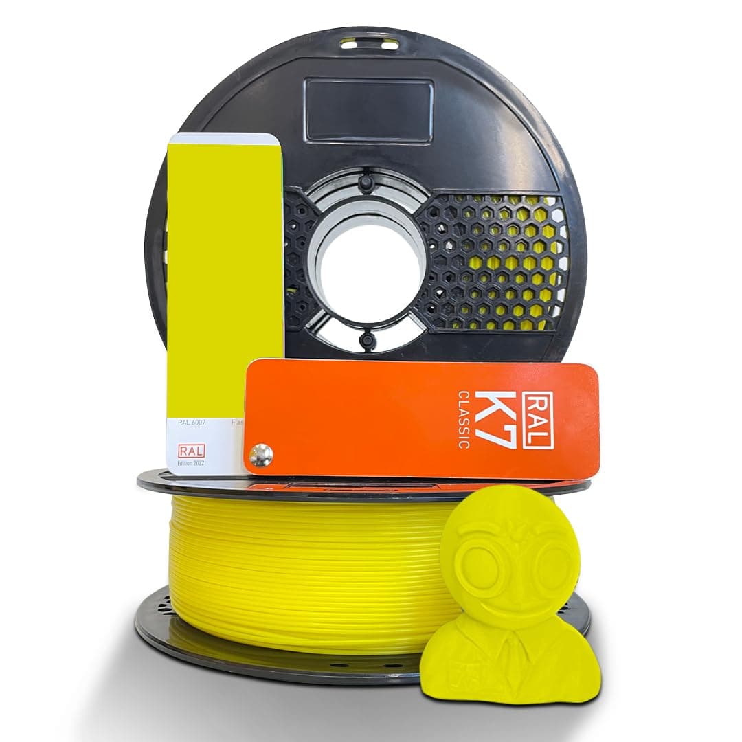 NFIL3D Premium High Strength PLA+ Daffodil Yellow 3D Printer Filament | Dimensional Accuracy +/- 0.015mm |1.75mm | Easy to Print, No Clogging,Smooth Finish,Tangle-Free |Compatible with All 3D Printers