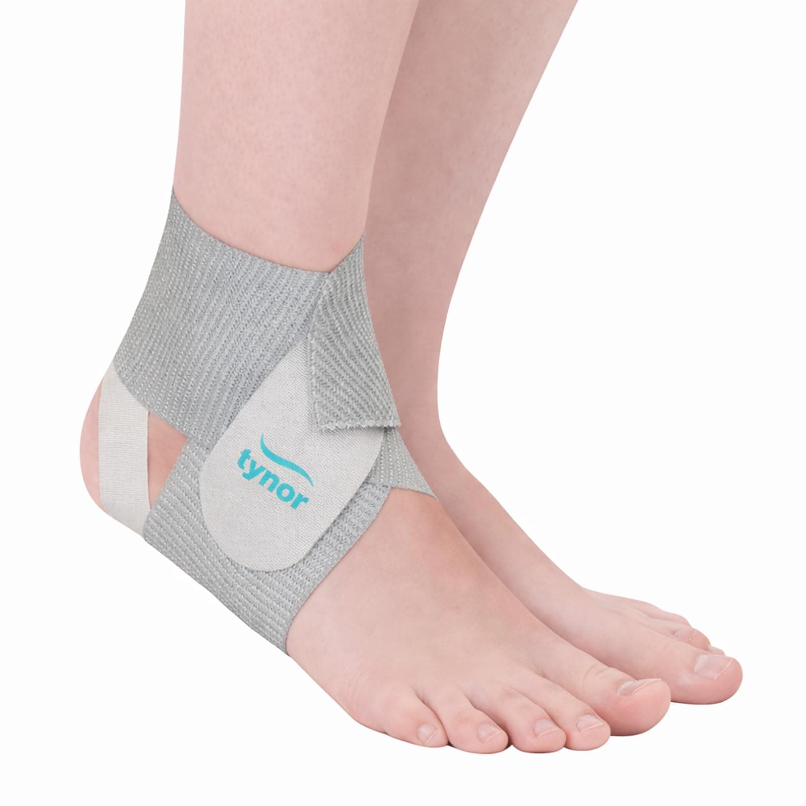 TYNOR Ankle Wrap Sleek Elastic, Grey, Universal, 1 Unit