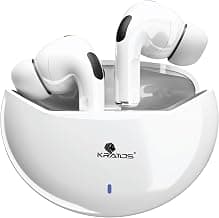 Kratos TW02 Ear Buds Wireless with 60H Playtime, Noise Isolation & Clear Calls, Bluetooth Earbuds with Voice Assistant, Ear Buds with Bluetooth V 5.3 & with Type C Fast Charging, IPX5 TWS Earphones