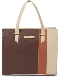 Caprese Birdy Medium Satchel Bag for Women with Multiple Compartments, Adjustable & Detachable Strap | Versatile Shoulder, Crossbody & Handheld Bag for Work, Travel, and Everyday Use
