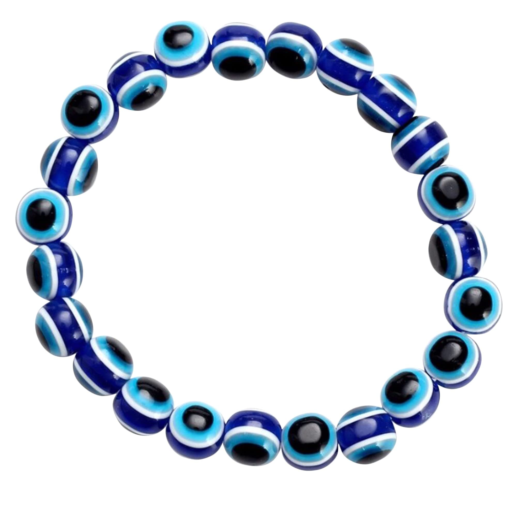 Shreyadzines Exclusive Evil Eye Bead Stretchable Hand Charms Bracelet/Bangle for Women