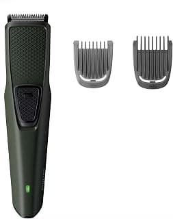 PHILIPS Corded Electric BT1230/15 Skin-friendly Beard trimmer for Men, Dura Power Technology, Cordless Rechargeable with USB Charging, Charging indicator, Travel lock