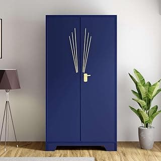 Interio by Godrej Centurion 2-Door Steel Almirah (Midnight Blue) (1-Year Warranty, 1 Locker, 3 Shelves)