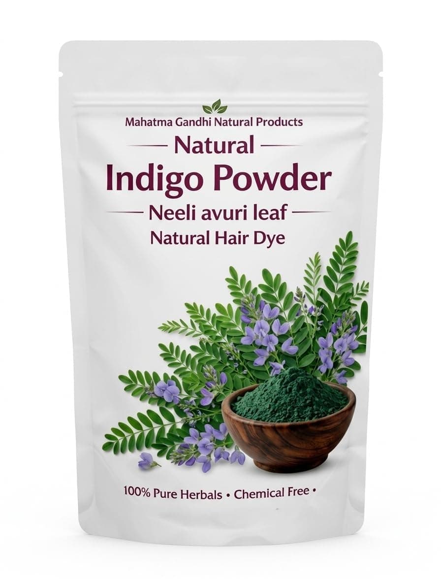 Neeli Avuri Leaf Powder 100g (Pack of 1) | Indigo Powder Organic for Hair Black | Neeli avuri podi for Hair | Natural Hair Color Dye | | 100% Pure & Chemical-Free