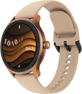 Fastrack Fastrack Sleek 1.32" AMOLED 42mm Round Display Smart Watch with Silicone Strap, QR Hub, BT Calling, SPO2, Hotkey, Functional Crown, IP68 Water Resistant Upto, 5 Days Battery Life - Dusty Rose