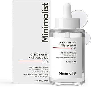 Minimalist Anti-Dandruff Hair Serum for Scalp | Pre Shampoo Treatment with CPH Complex & Oligopeptide 0.8% | With Elestab Advanced Anti Dandruff Molecule | For Women & Men | 50ml