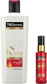 Tresemme Keratin Smooth Anti-Frizz Hair Serum 100ml with Argan Oil & Tresemme Keratin Smooth