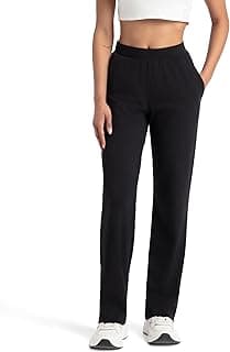 Jockey 1302 Women's Super Combed Cotton Elastane Stretch Relaxed Fit Trackpants with Side Pockets