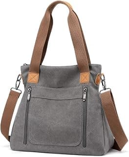 INOVERA (LABEL) Handbags for Women, Girls - Crossbody Shoulder Sling Bag with Adjustable Strap - Ladies Cotton Canvas Hobo Bags for Travel, Shopping