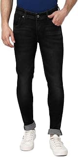 Spykar Men's Skinny Fit Low-Rise Casual Jeans