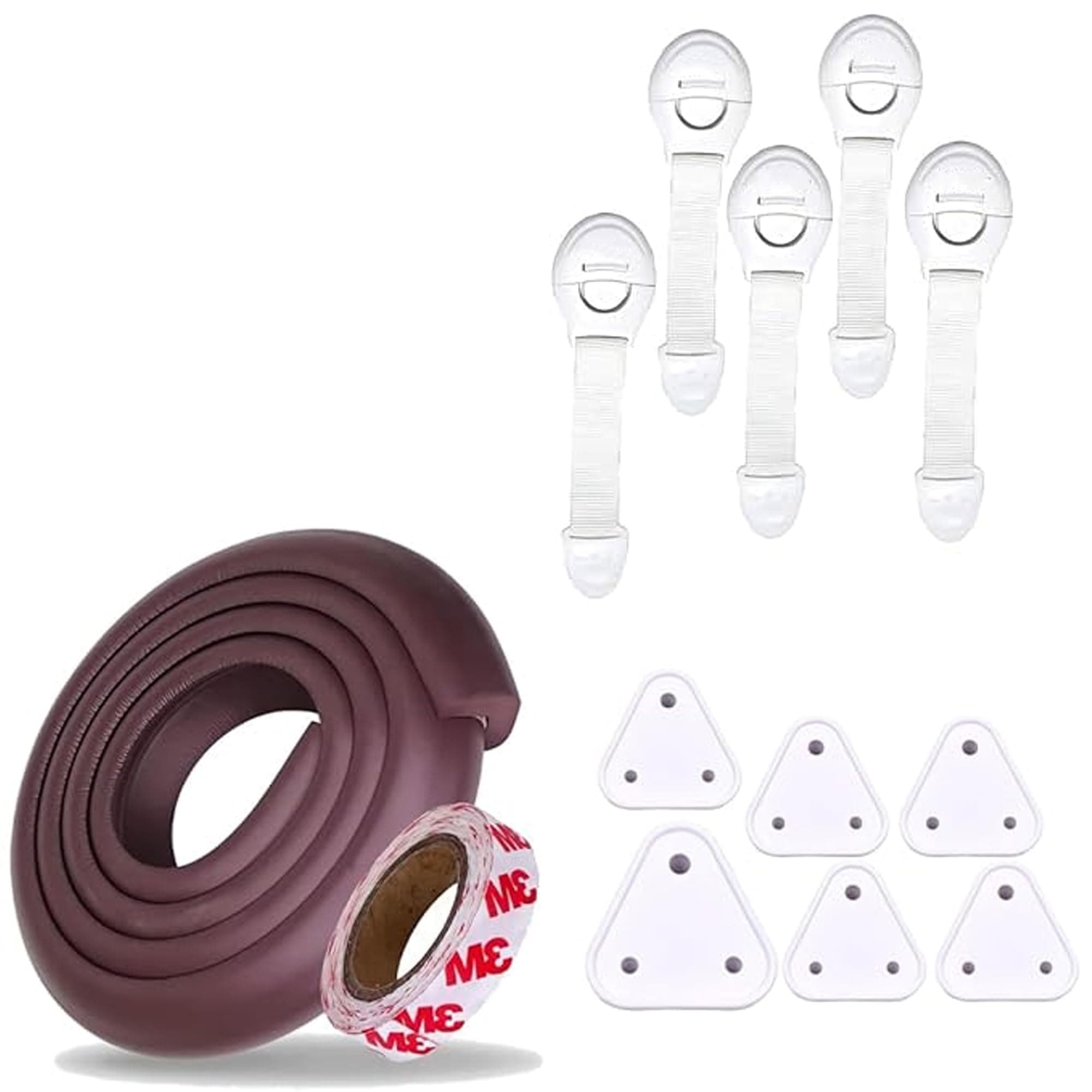 VIVATRA All-in-One Baby Safety Kit, 2 Meters Safety Strip, 5 Child Safety Drawer Locks & 6 Plug Covers, Child Proofing Set for Home Safety
