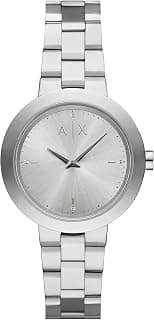 Armani Exchange Stainless Steel Analog Silver Dial Women's Watch-Ax5170, Band Color:Silver