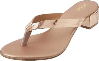 Mochi Women's Faux Leather Block Heel Fashion Sandals