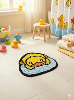 Kanum Soft Floor Mat for Bedroom and Playroom, Anti Slip Washable Area Rug, Comfortable Indoor Carpet for Nursery, Study Room and Living Space, Durable and Easy to Clean (1, Duck)