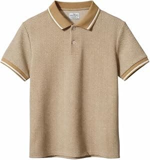Mack Jonney Men’s Premium Jacquard Polo T-Shirt | Short Sleeve Soft Knit Fabric | Stylish Casual & Smart Wear Polo-M6938