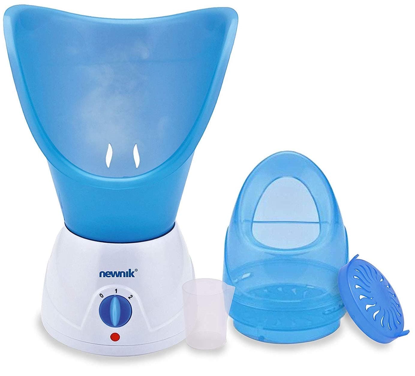 Newnik V108 Steam Inhaler & Vaporizer with Metal Container | 3-in-1 Facial Steamer for Cold, Cough, Sinus Relief & Skin Care | Pure Steam Technology, Auto Power-Off, Safe for Kids & Adults