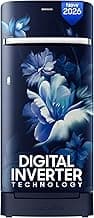 Samsung 189 L, 5 Star, Digital Inverter, Direct-Cool Single Door Refrigerator (RR21H2H25UZ/HL, Midnight Blossom Blue, Base Stand Drawer, Single Touch Defrost, 2026 Model)