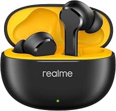 realme Buds T110 Bluetooth Truly Wireless in Ear Earbuds with mic, AI ENC for Calls, Google Fast Pair, 38 Hours Total Playback with Fast Charging and Low Latency Gaming Mode (Punk Black)