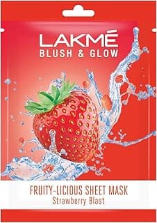 Lakme Blush & Glow Strawberry Sheet Mask|| 25 ml