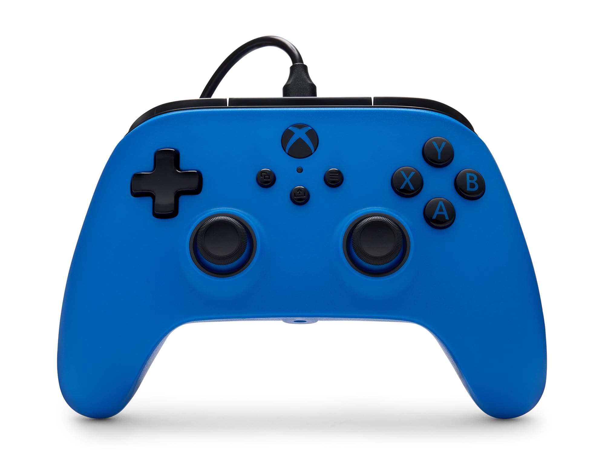 PowerA Symmetric Wired Controller for Xbox Series X|S, Xbox One, PC, Windows 10/11, Inline Thumbstick Layout, Impulse Triggers, 3.5 mm Audio Jack, Blue (Officially Licensed)
