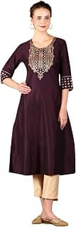 W for Woman Foil Floral Printed Vicuna Crepe Straight Kurta And Pants Set