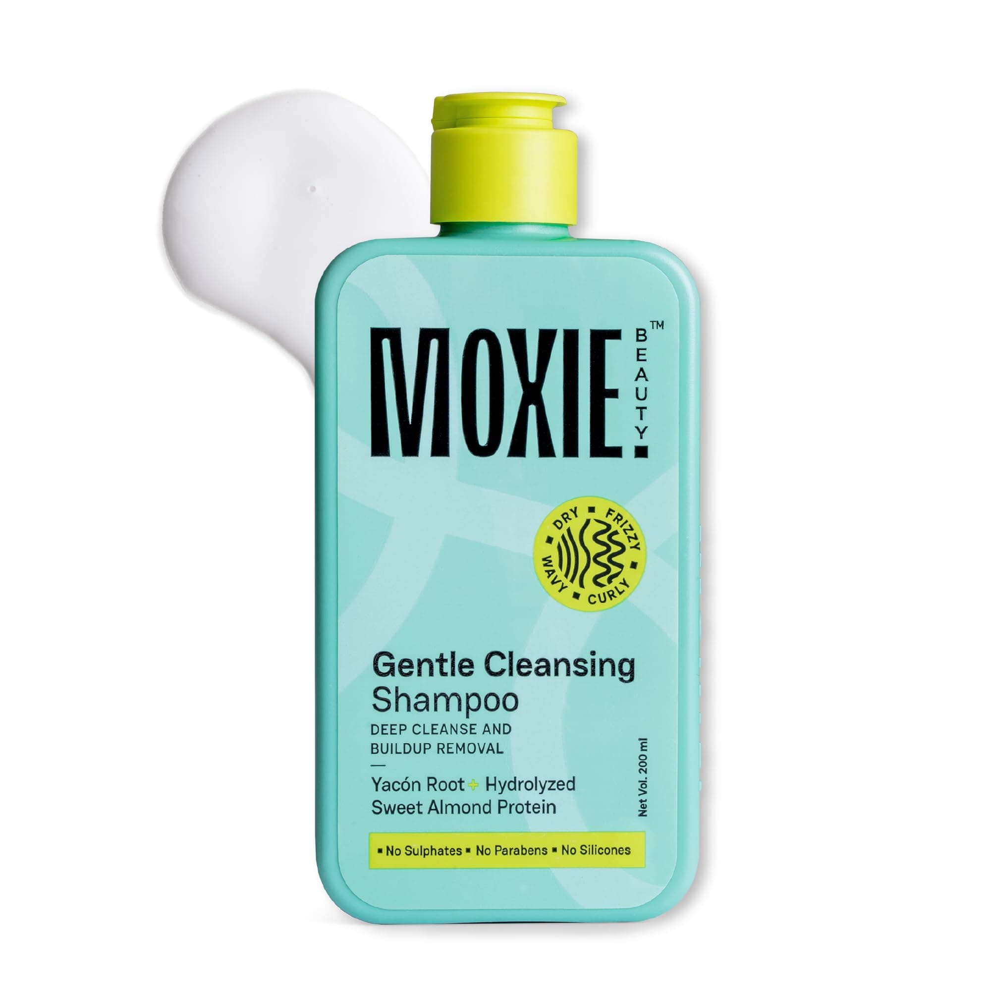 Moxie Beauty Gentle Cleansing Shampoo, Sulphate & Silicone Free | 200ml | A sulfate, paraben and silicone-free shampoo that leaves hair 100% softer and 1.5 times stronger with every single wash daily