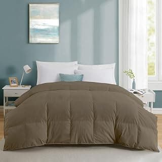 Razzai All-Season Comforter 220 GSM | Super Soft Fluffy & Lightweight Comforter Double Bed Comforter (92" x 106" Inches/233cm x 269cm) - King Size Comforter | Beige