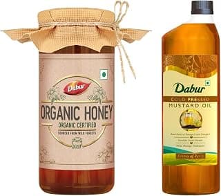 Dabur Organic Honey 500g & Dabur Cold Pressed Mustard Oil 1L