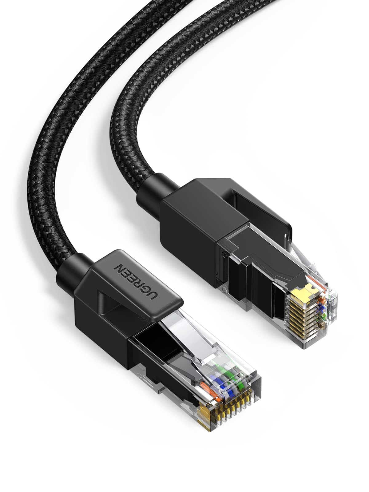 UGREEN Cat 6 Ethernet Cable, 1000Mbps Gigabit High Speed Braided Shielded Network Cord for PS5 PS4 Xbox One WiFi Extender TV Box Switch Router 3M