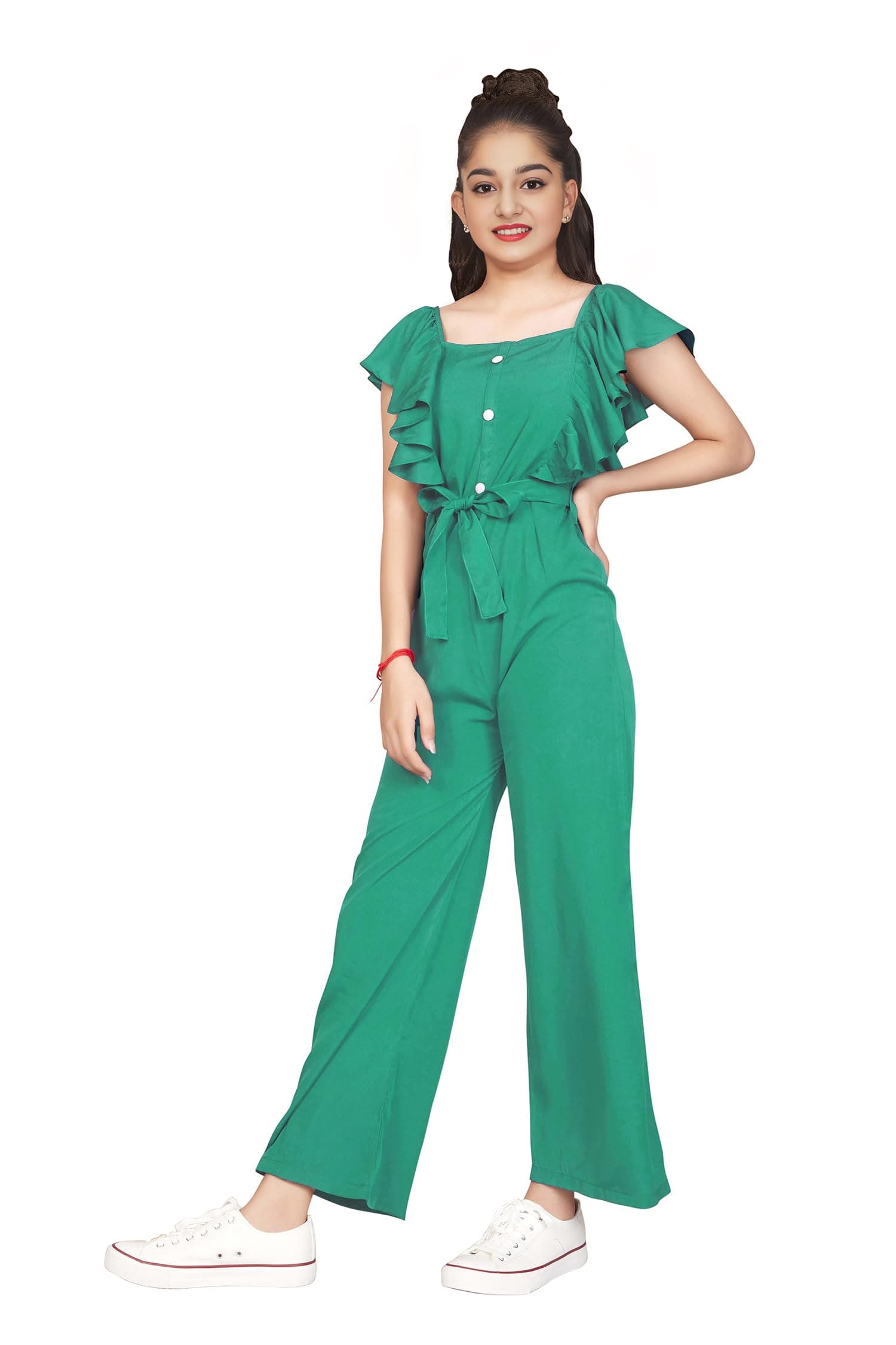 Jwalin Girl's A-Line long Jumpsuit