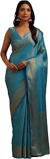 Soch Womens Georgette Paisley Zari Woven Saree