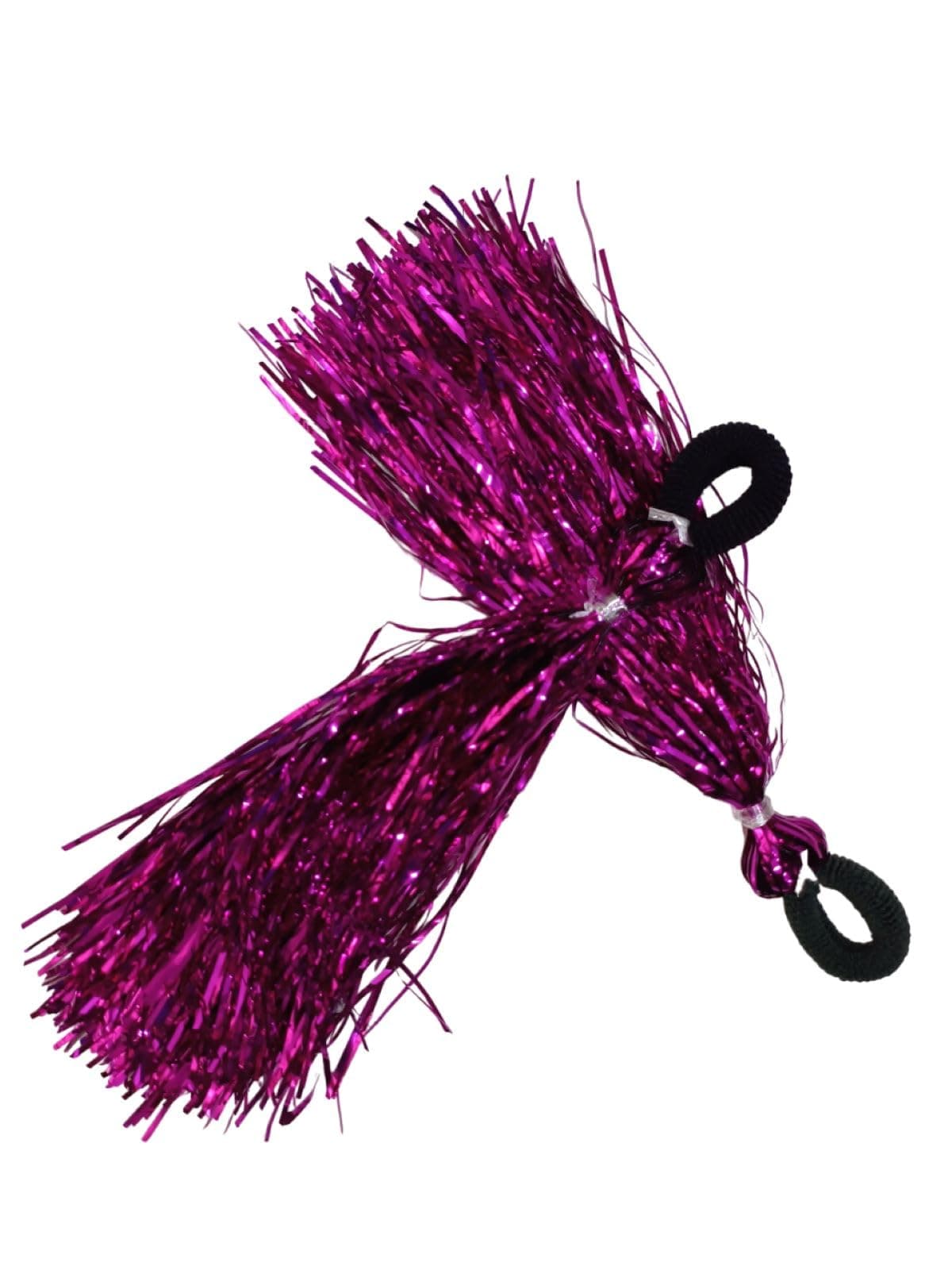 BookMyCostume Nylon Magenta Pom Poms Cheerleader Dance Kids & Adults Costume Accessory