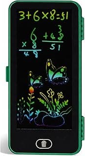 2-in-1 Pencil Box with LCD Writing Pad for Kids | Digital Drawing Slate with Erase Button & Stylus Pen | Pencil Case for School Boys & Girls | Reusable Writing Tablet | Color May Vary