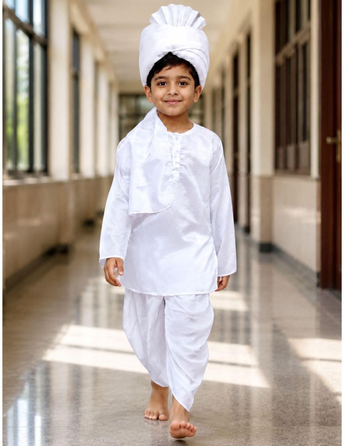 BookMyCostume Lala Lajpat Rai Freedom Fighter Kids Fancy Dress Costume 6-7 years