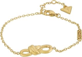 GUESS Modern Love Gold-Plated Stainless Steel Bracelet For Women | Durable | Tarnish-Resistant & Gift-Ready | Size Small