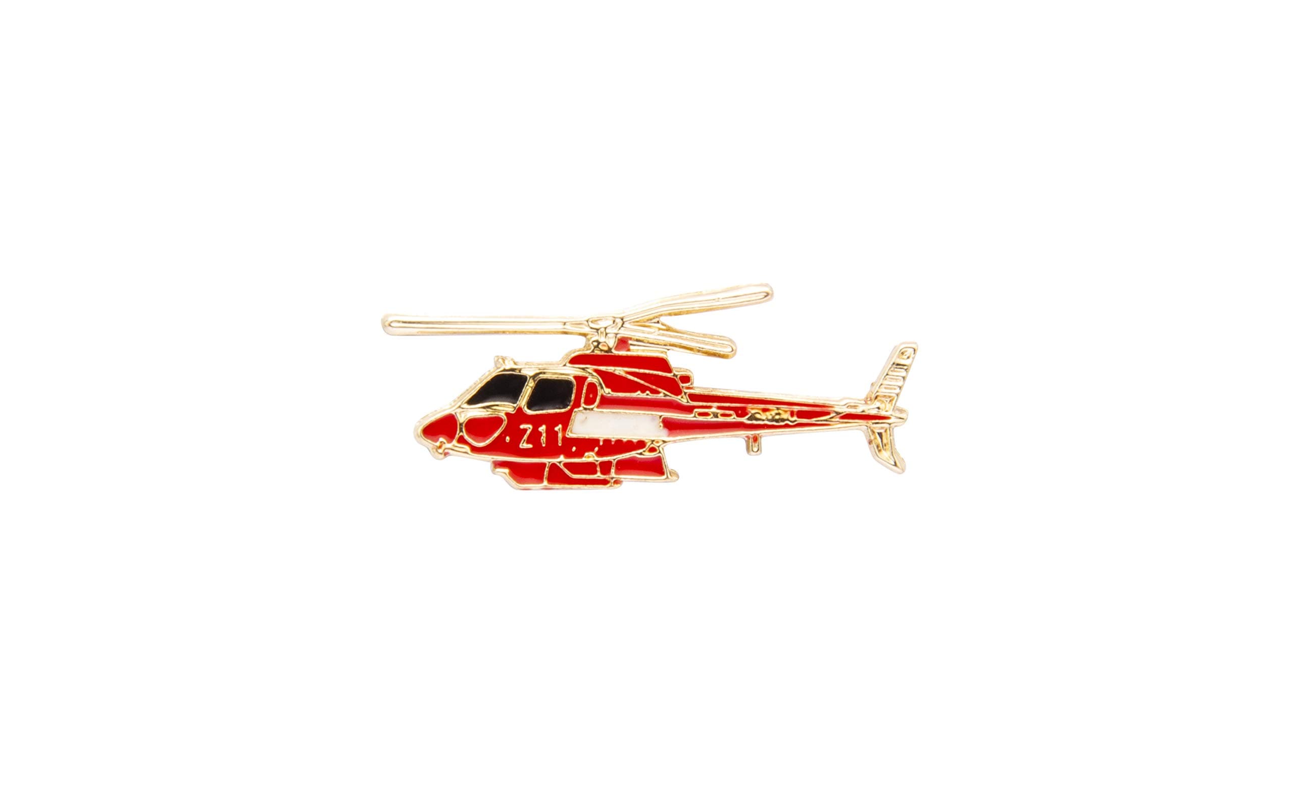 Knighthood Red Helicopter Lapel Pin Badge Coat Suit Jacket Wedding Gift Party Shirt Collar Accessories Brooch
