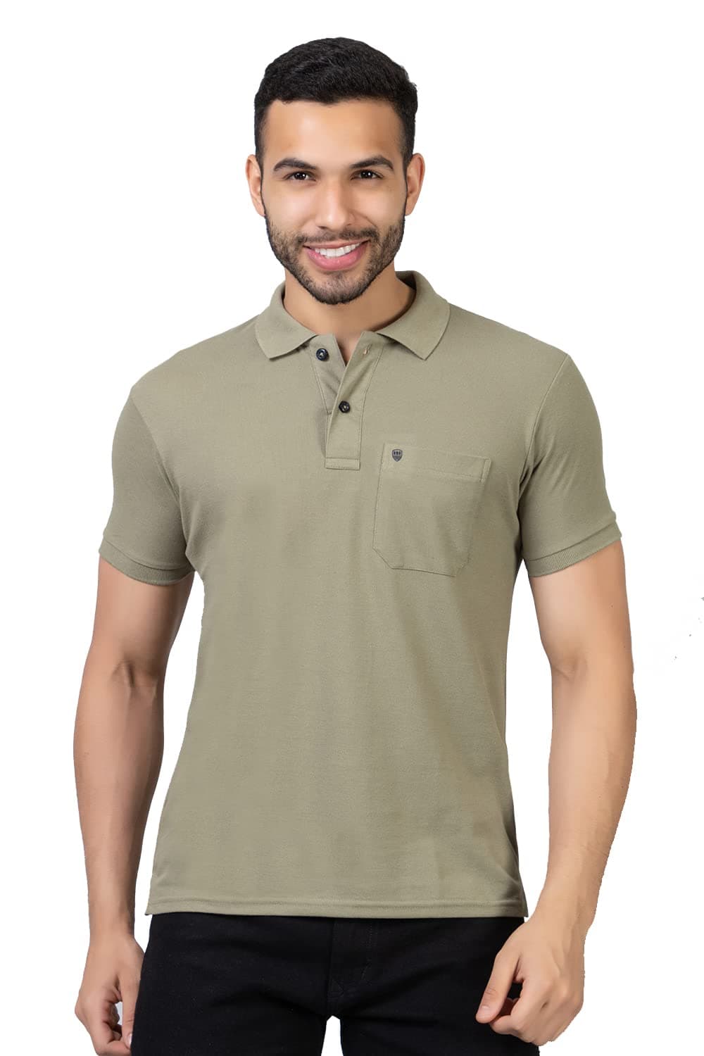 PRORIDERS Half Sleeve Pique Fabric Regular Fit Mens Polo Tshirt with Chest Pocket for Casual Wear