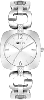 GUESS Square 30mm Silver Dial Analog Women Watch - U1441L1M