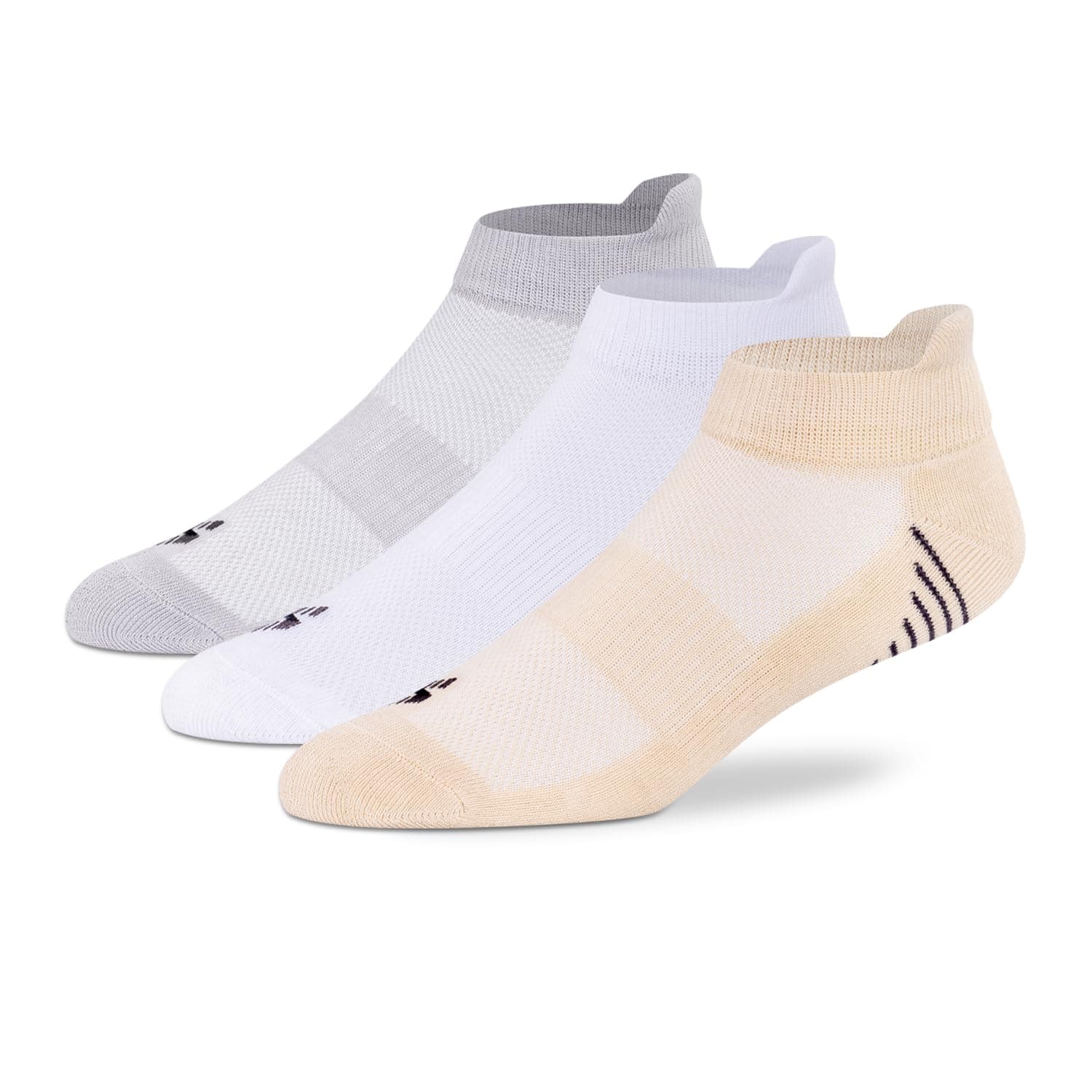 Supersox Ankle Sports Socks for Women, Made With Breathable, Anti Odour & Moisture Absorbent Cotton with Durable Welt & Cushioned Bottom (Pack of 3)