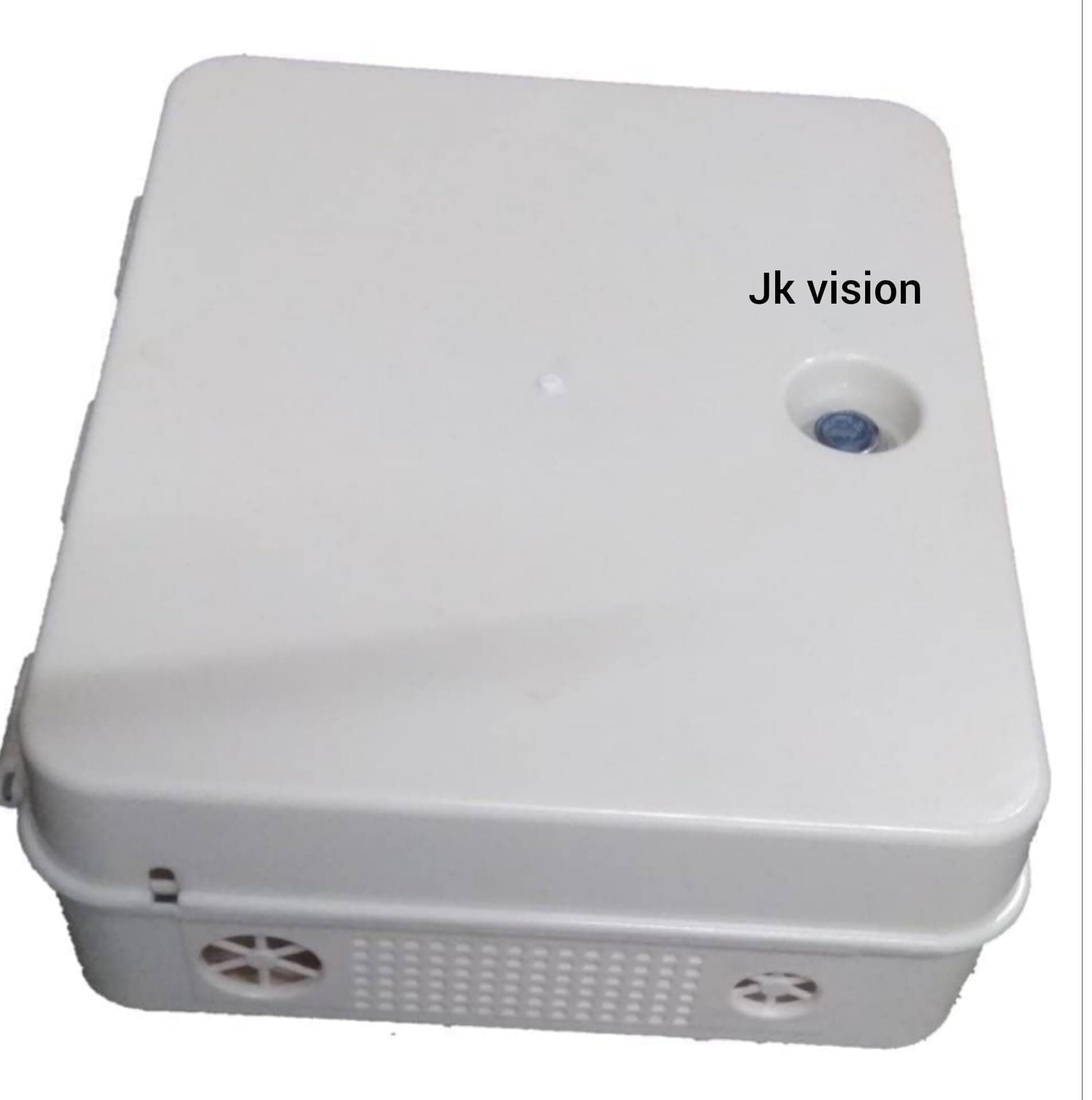 JK Vision PVC DVR/Server/Network Cabinet Box/Rack for CCTV DVR/NVR/POE Switch with Power Socket Ideal for 4/8 Channel CCTV System for Both Indoor and Outdoor Purpose, Size 13X11X4.5 Inch