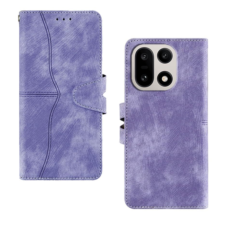 amazon basics OnePlus 15 5G Flip Cover | Card Pockets Wallet & Stand | Flip Cover for OnePlus 15 5G (Purple)