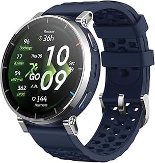 Amazfit Active 3 Premium GPS Running Smart Watch,1.32" AMOLED Sapphire Display,12-Day Battery,4GB Storage,Offline Maps,170+ Workout Modes,5 ATM,Heart Rate & Fitness Tracker,Android & iPhone Atlas Blue