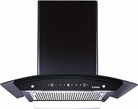 Elica 60 cm 1350 m3/hr Filterless Autoclean Kitchen Chimney with 15 Years Motor & 5 Years Comprehensive Warranty (WDFL 606 HAC LTW MS NERO, Touch + Motion Sensor Control, Black)