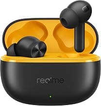 realme Buds T200 Lite Bluetooth in Ear Earbuds,4 Mic, AI ENC for Calls,48 Hours Total Playback with Fast Charging and Low Latency Gaming TWS,Google Fast Pair, with mic (Volt Black) | Bluetooth Connectivity, Long Battery Life, Clear Call Quality, In-Ear Fit, Music & Gaming